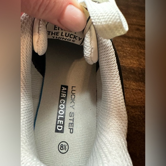 Luck Step Black and White Women's Platform Sneakers - Picture 2 of 10